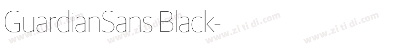 GuardianSans Black字体转换